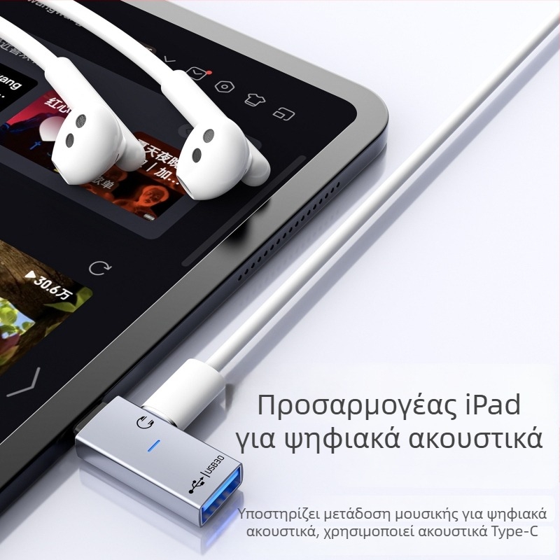 Ιδιωτικό μοντέλο Apple USB 3.0 Type-C αντάπτορας ακουστικών, 2-σε-1 μετατροπέας δεδομένων