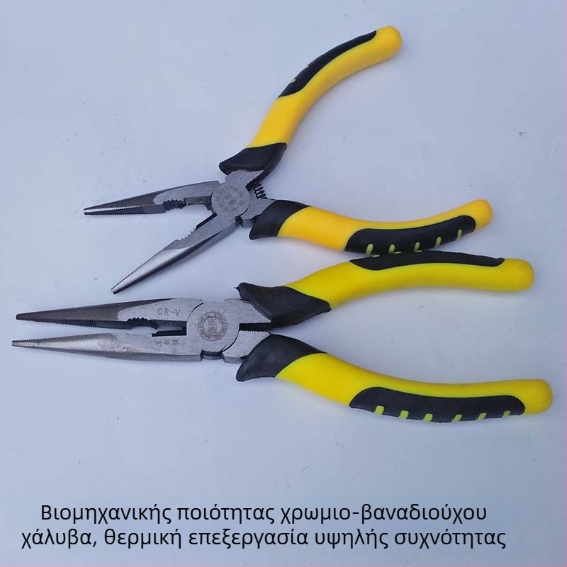 Πένσες με μυτερό στόμιο, χρωμιο-βάνιο ατσάλι, 6 και 8 ιντσών, φορητό εργαλείο απογύμνωσης καλωδίων