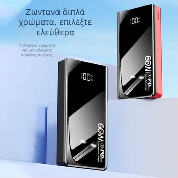 66W γρήγορης φόρτισης τράπεζα ισχύος, 50000mAh, με πολλαπλές θύρες USB για υπαίθρια χρήση, προσαρμοζόμενη