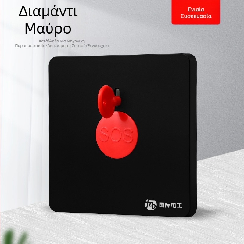 Πάνελ συναγερμού πυρκαγιάς τύπου 86, κουμπί SOS κλήσης σε περίπτωση ανάγκης με μηχανικό διακόπτη επαναφοράς και κλειδί