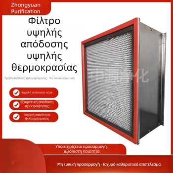 Φίλτρο υψηλής αντοχής σε υψηλές θερμοκρασίες, υψηλής απόδοσης, τύπου W για παροχή αέρα, προστασία από σκόνη, με ή χωρίς διαχωριστικά, στοιχείο φίλτρου ανθεκτικό σε υψηλές θερμοκρασίες