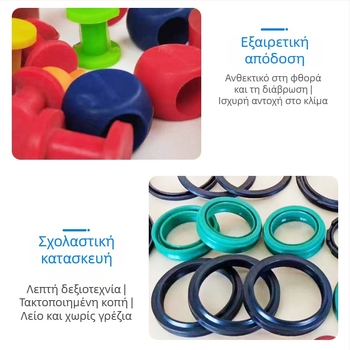 Προσαρμοσμένοι σιλικόνιο O-δακτύλιοι και εξαρτήματα σφράγισης ειδικού σχήματος με επεξεργασία φόρμας