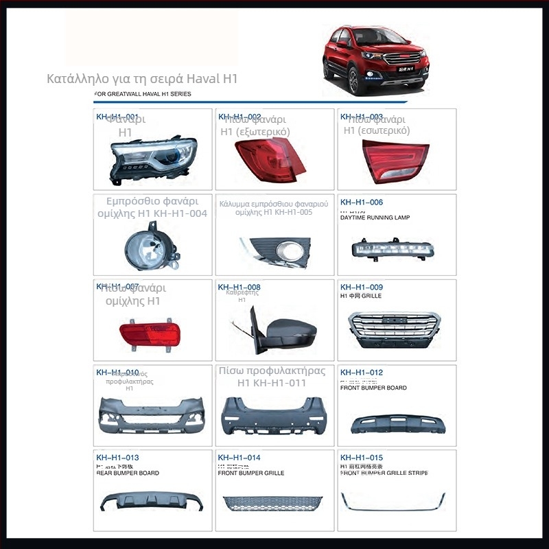 Μέρη για Great Wall Spirit: Rear Wheel Hub, Rear Suspension Arm, Clutch Kit, Headlight