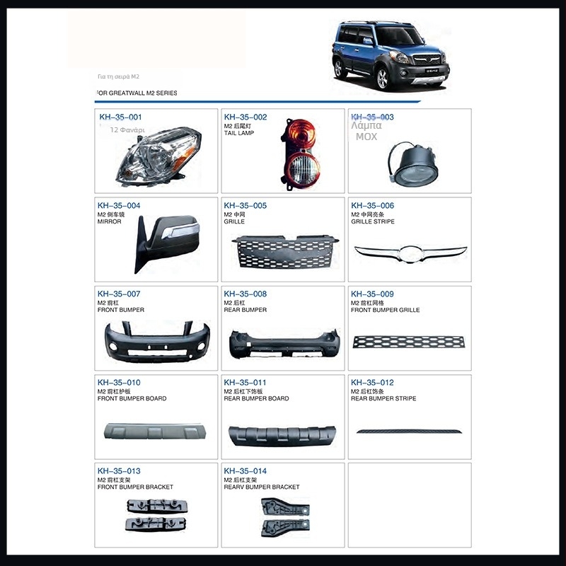 Μέρη για Great Wall Spirit: Rear Wheel Hub, Rear Suspension Arm, Clutch Kit, Headlight
