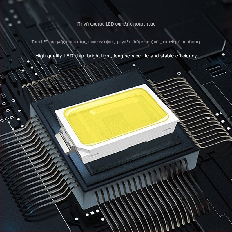 Λάμπα LED IP65, 220V, 1 LED, 96 lm, 6000K, γωνία δέσμης 120°, μοντέλο CB-10554