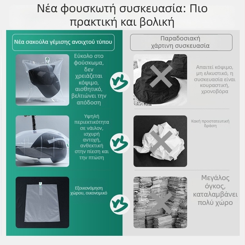 Σακούλες συσκευασίας αντιπίεσης με φούσκωμα αέρα, ελαφριές εσωτερικές σακούλες πλήρωσης, PE σακούλες φυσαλίδων και φιλμ φυσαλίδων, αδιάβροχες και ανθεκτικές στην πίεση