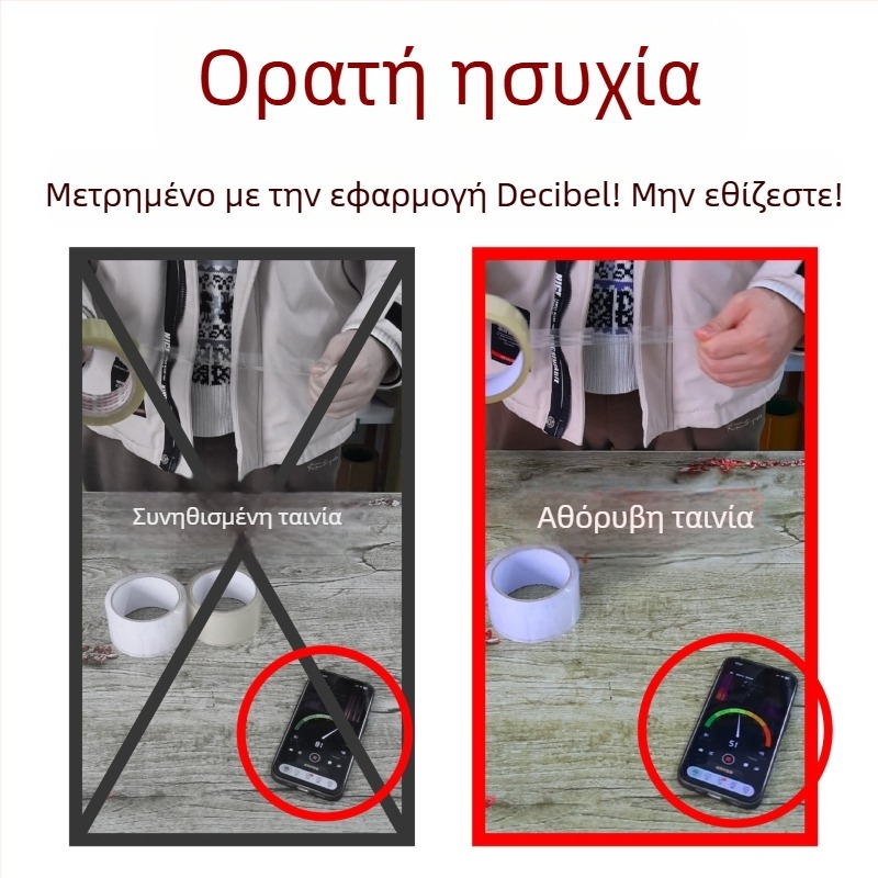 Αθόρυνη Διαφανής Ταινία Σφράγισης Γραφείου για Συσκευασία
