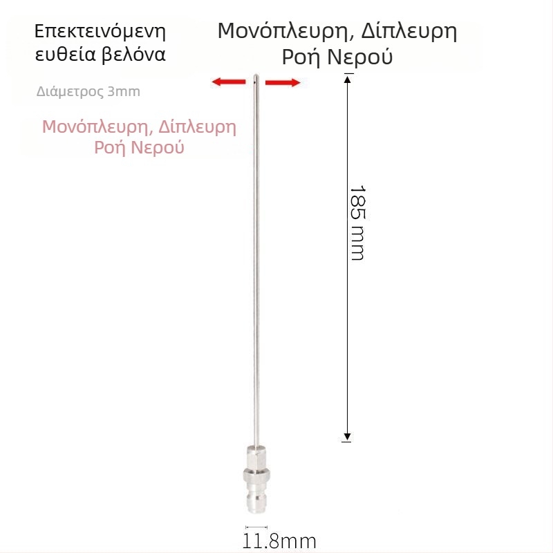 Ανοξείδωτο ακροφύσιο ψεκασμού υψηλής πίεσης με γρήγορη σύνδεση για πλυντήρια — ακροφύσιο πολλαπλών λειτουργιών
