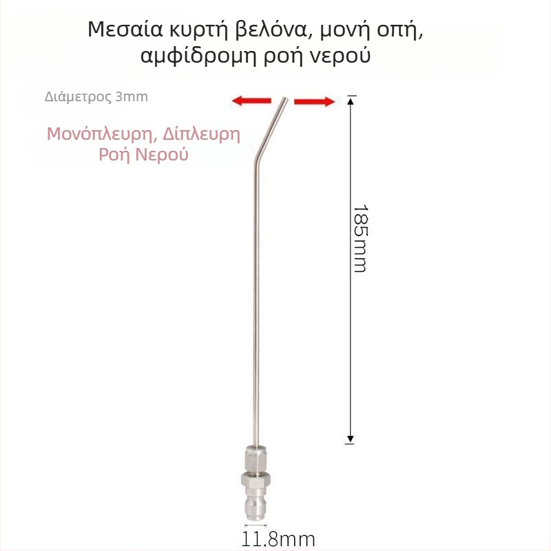 Ανοξείδωτο ακροφύσιο ψεκασμού υψηλής πίεσης με γρήγορη σύνδεση για πλυντήρια — ακροφύσιο πολλαπλών λειτουργιών