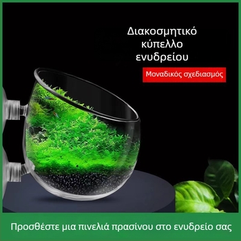 Μίνι κύπελλο διακόσμησης ενυδρείου για υδρόφυτα