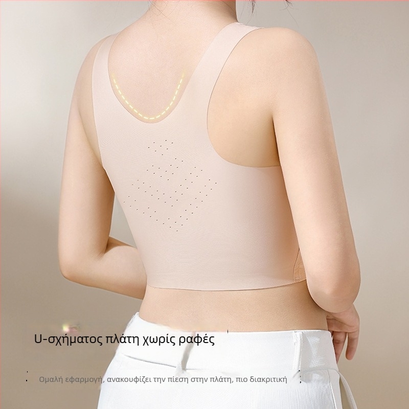 Μ-6XL Plus-Size Γυναικείο σουτιέν με λεπτές κάψες — Αντι-πτώση, Σύ tightening πλευρικών γωνιών, Διαμόρφωση πλάτης