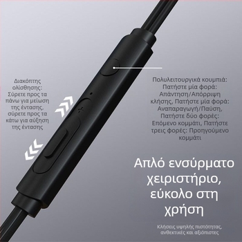 Ενσύρματα in-ear ακουστικά, υψηλής ποιότητας ήχος, Type-C, ψηφιακός ήχος με μπάσο, για Huawei και Xiaomi