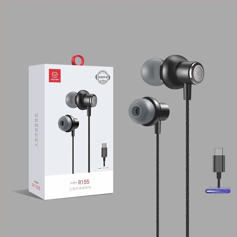 Ενσύρματα in-ear ακουστικά, υψηλής ποιότητας ήχος, Type-C, ψηφιακός ήχος με μπάσο, για Huawei και Xiaomi