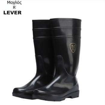 Lyle SC-9-99 Υψηλές μπότες βροχής, μαύρες, PVC, ανθεκτικές σε οξέα και αλκάλια, αδιάβροχες, αντιολισθητικές, ανθεκτικές σε έλαια και χημικά