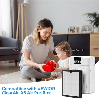 Φίλτρο για καθαριστή αέρα Vewior ClearAir-A5, HEPA με ενεργό άνθρακα, ανταλλακτικό φίλτρο