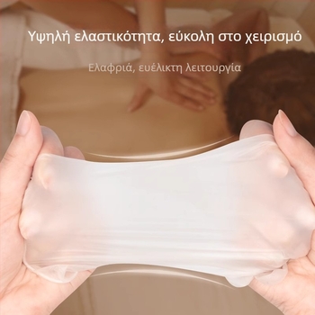 Γάντια μασάζ PVC μίας χρήσης, ultra-λεπτά, ανθεκτικά στο λάδι, για μασάζ στην πλάτη και στα πόδια, συμβατά με αιθέρια έλαια