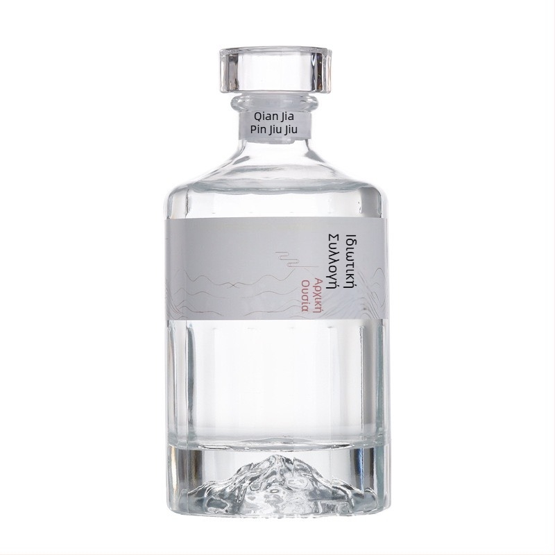 Σετ γυάλινα μπουκάλια κρασί 500 ml, σφραγισμένα και διαφανή, κενά μπουκάλια για οικιακή οινοποίηση, μάρκα Lu Chen