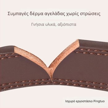 Δερμάτινο περιλαίμιο σκύλου με κουδουνάκι και ετικέτα με εγγραφή, πρόληψη απώλειας, για μικρά, μεσαία και μεγάλα σκυλιά
