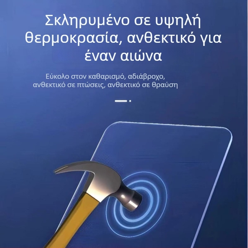 Πατάκι ποντικιού από tempered γυαλί για παιχνίδια, αντιστατικό, λεία επιφάνεια