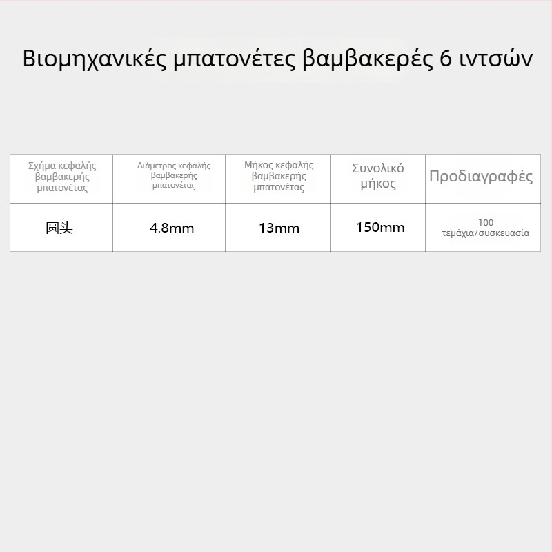 6 ίντσες/15 εκ. ξύλινο ραβδάκι βιομηχανικού τύπου για τον καθαρισμό χωρίς σκόνη οπτικών φακών, αντιστατικό