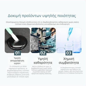 Αντιστατικά βαμβακερά με κεφαλές από ύφασμα και σφουγγάρι για προστασία μικροηλεκτρονικών και ακριβή καθαρισμό