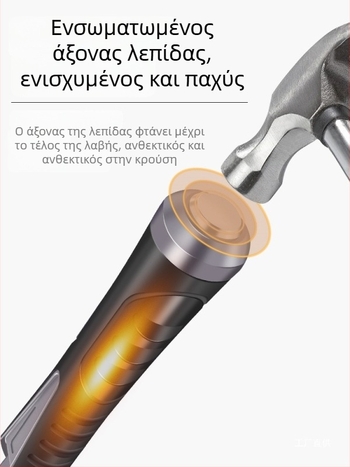 Εξτρα μακρύ κατσαβίδι με μεγάλη επίπεδη κεφαλή, εκτεταμένο άξονα, στρατιωτικού στυλ