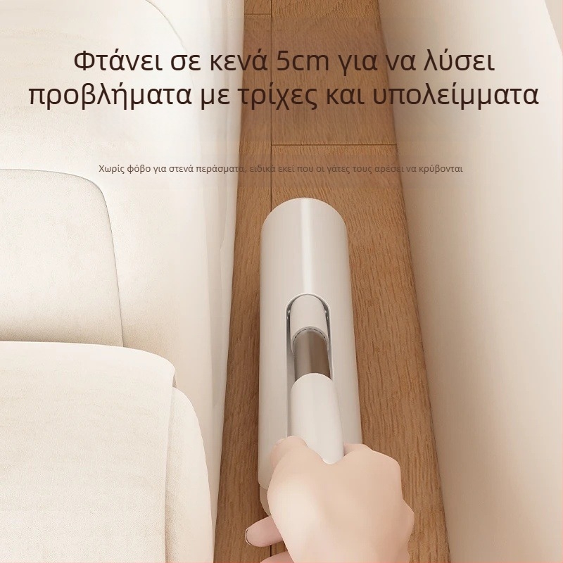 Ρολέ με μακριά λαβή για τρίχες γάτας και σκόνη – εργαλείο καθαρισμού για κρεβάτι και δάπεδο