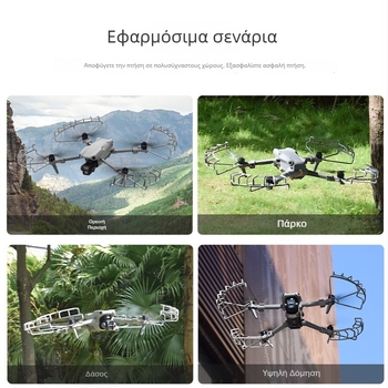 Brdrc – προστατευτικό δαχτυλίδι για έλικες DJI Air 3S, κάλυμμα προστασίας λεπίδων, εξαρτήματα από νάιλον