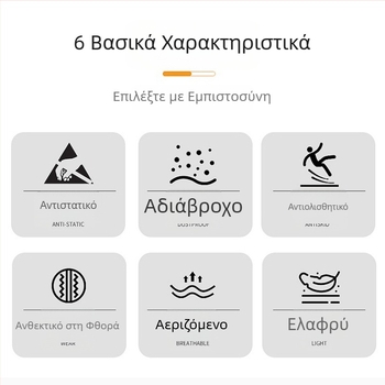 Αντιστατικές παντόφλες με παχιά PU σόλα, μη γλιστράνε εσωτερικές παντόφλες για ηλεκτρονικά εργοστάσια, χωρίς σκόνη — ανδρών και γυναικών εργασιακά υποδήματα