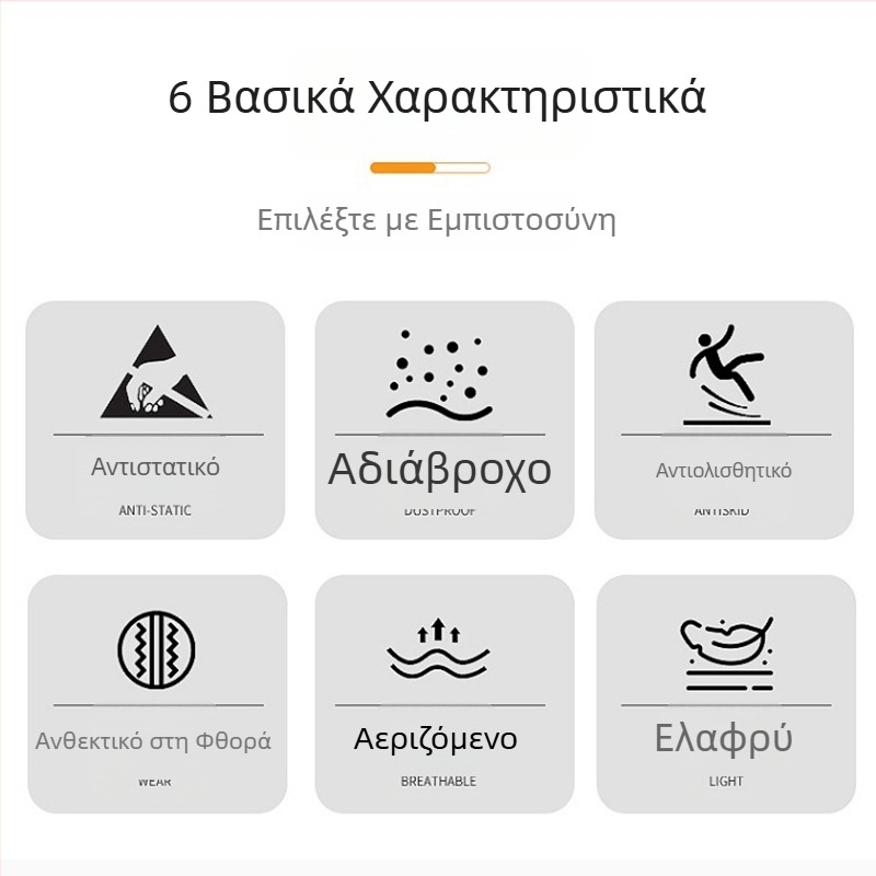 Αντιστατικές παντόφλες με παχιά PU σόλα, μη γλιστράνε εσωτερικές παντόφλες για ηλεκτρονικά εργοστάσια, χωρίς σκόνη — ανδρών και γυναικών εργασιακά υποδήματα