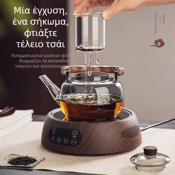 Nordic Romance τσαγιέρα από θερμοανθεκτικό γυαλί με χερούλι, κατάλληλη για φλόγα και ηλεκτρική κεραμική εστία
