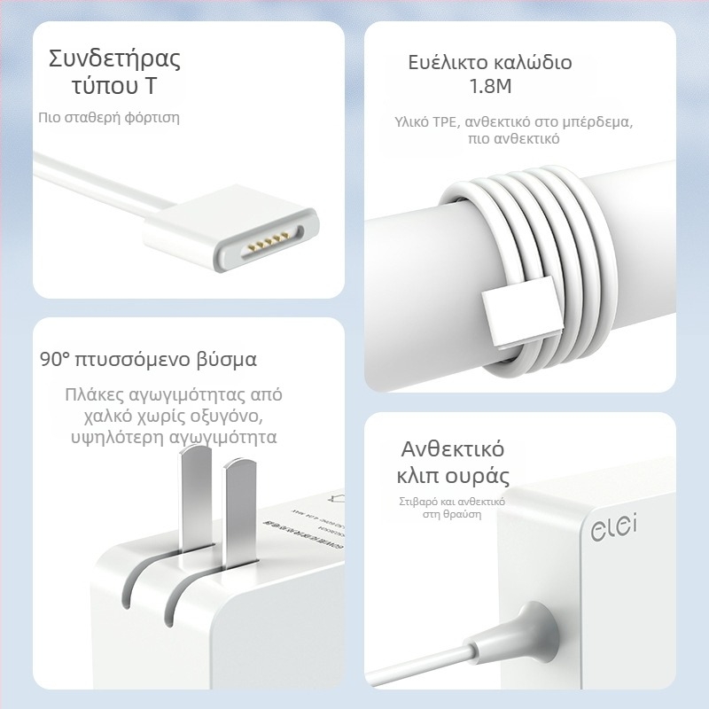 Νέο μοντέλο προσαρμογέα ισχύος για Apple MacBook 45W/60W/85W