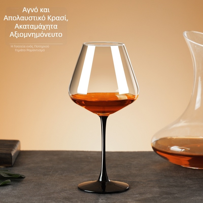 Κρυστάλλινα ποτήρια κόκκινου κρασιού Burgundy, μεγάλης χωρητικότητας, σετ δώρου 2 ή 6 τεμαχίων, με μακριά στελέχη, ευρωπαϊκού στυλ, για οικιακή χρήση