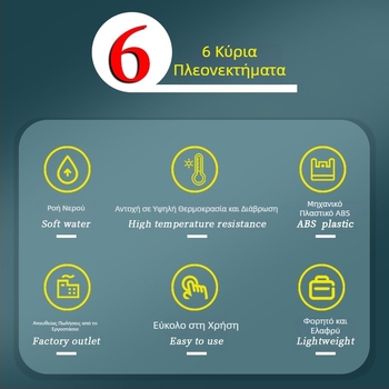 BS-6670 Στερεωμένο στον τοίχο εξοπλισμό πλύσης ματιών και δέρματος, φορητή χειροκίνητη έκτακτη πλύση, ABS πλαστικό, Benshang