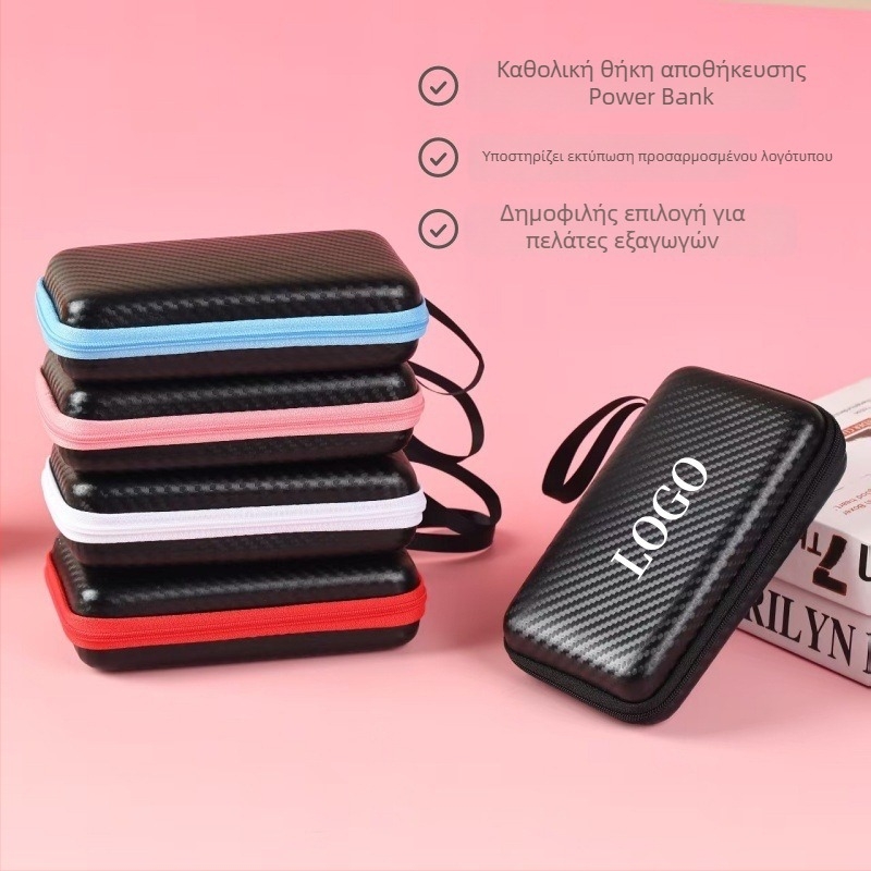 Eva Θήκη αποθήκευσης power bank και ψηφιακών συσκευών – φορητή θήκη για εξωτερικό δίσκο, οργάνωση καλωδίων και ακουστικών, φερμουάρ, προστασία έναντι κραδασμών