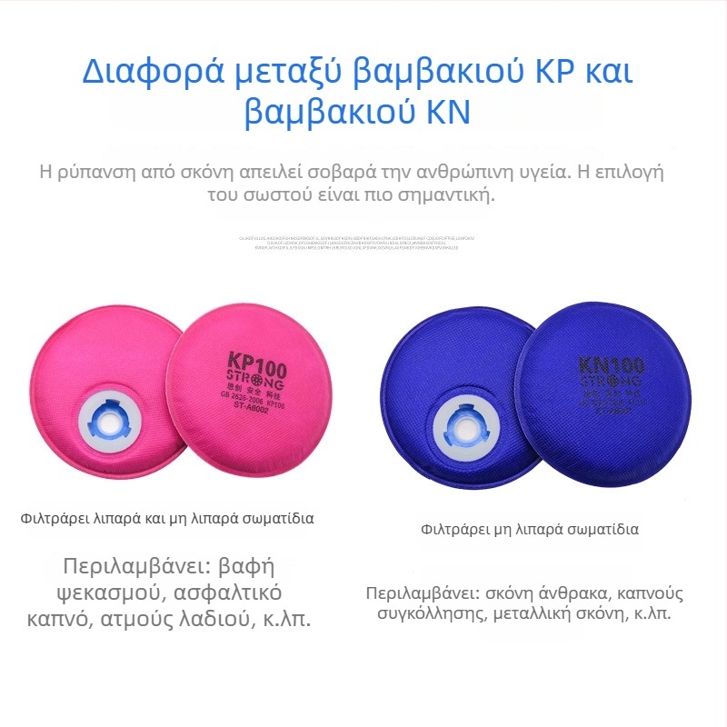 Sichuang ST-A6002 KP100 βαμβακερό φίλτρο για μάσκα σκόνης