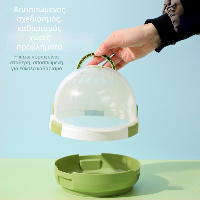 Φορητό UFO κλουβί για μικρά κατοικίδια — sugar glider, hamster και σκαντζόχοιρος, με φωλιά