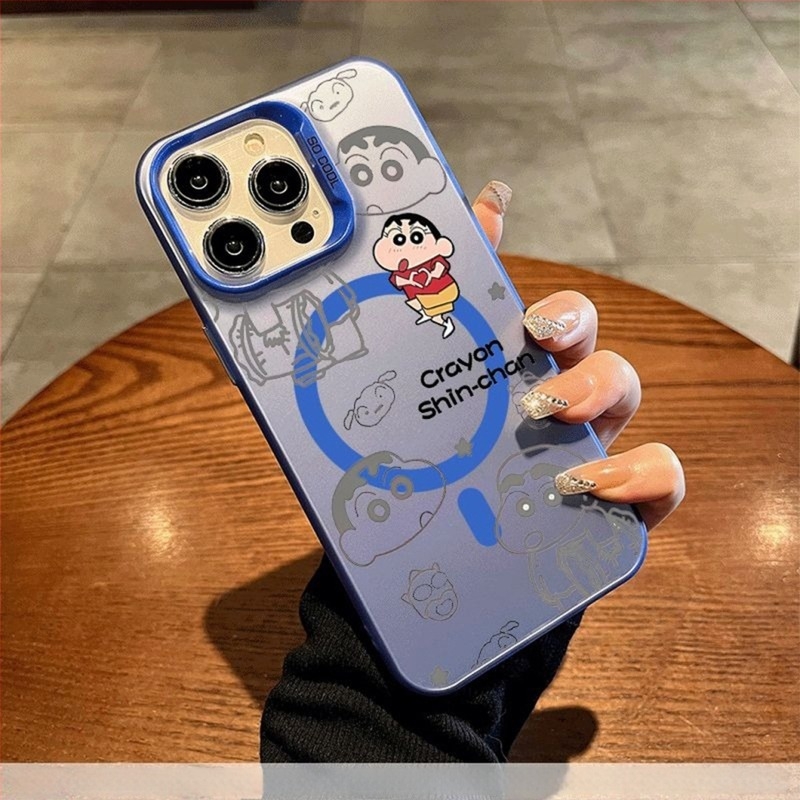 IMD μαγνητική θήκη iPhone, ασημένιο χρώμα, premium TPU περίβλημα με κοψίματα