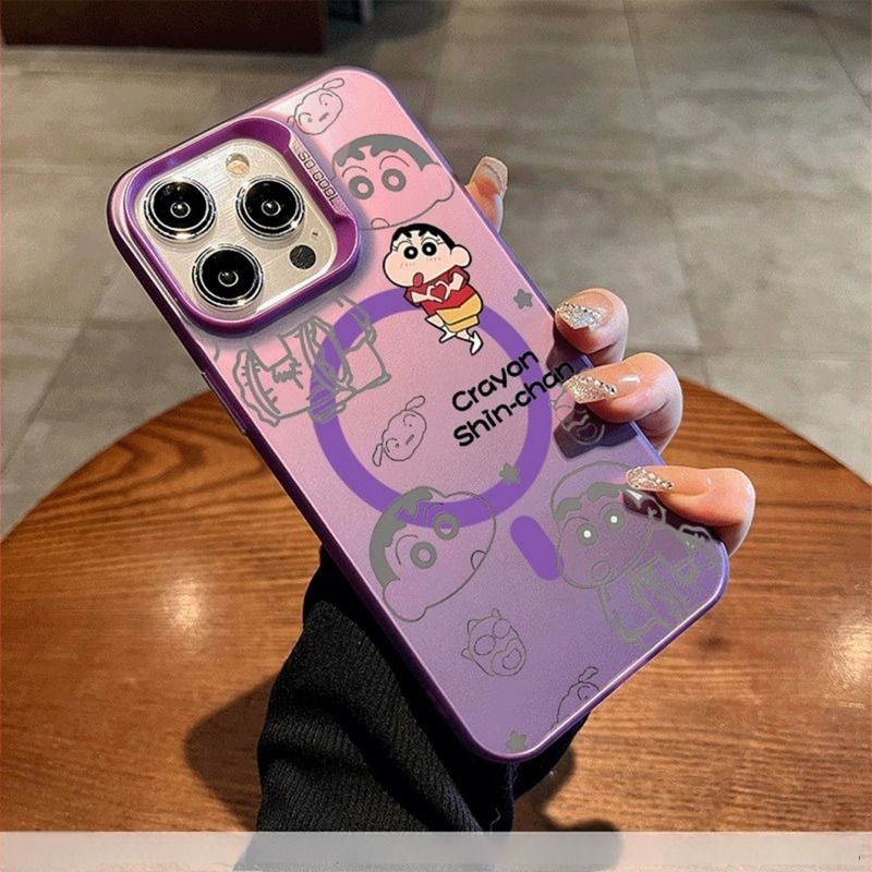 IMD μαγνητική θήκη iPhone, ασημένιο χρώμα, premium TPU περίβλημα με κοψίματα