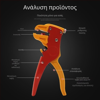Αντιστατικές πένσες με ράμφος (Duckbill) για απογύμνωση αγωγών και κοπή