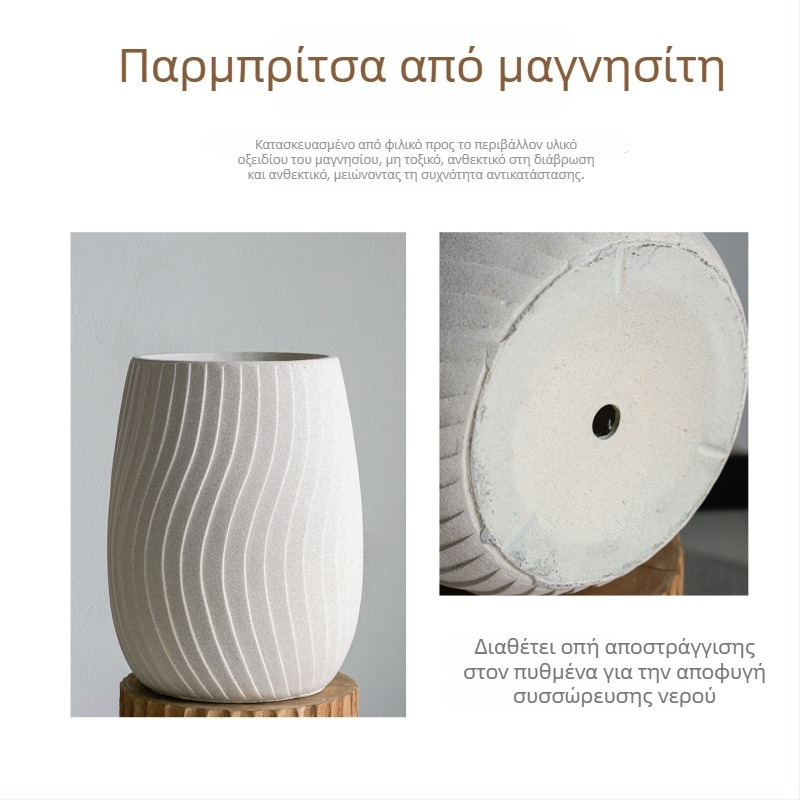 Μεγάλη μοντέρνα γλάστρα φυτών για σαλόνι και μπαλκόνι, επιδαπέδιος κήπος, σκανδιναβικό στυλ