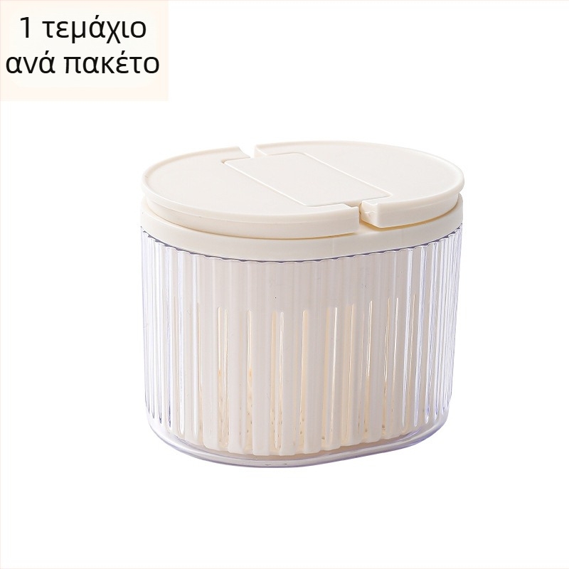 Κουτί αποθήκευσης στο ψυγείο με καπάκι, σφραγισμένο, με διαμερίσματα για πράσο, τζίντζερ και σκόρδο