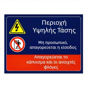 Σήματα πυρασφάλειας για πίνακα διανομής, αυτοκόλλητα προειδοποίησης εργαστηρίου, εξατομικευμένα