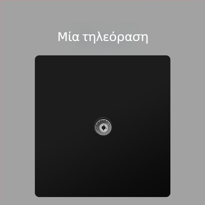 Keka 86 Τοίχου Κρυφό Πανελ Υποδοχής CCTV για Τηλεόραση με Gigabit Ethernet και Coaxial TV Θύρα