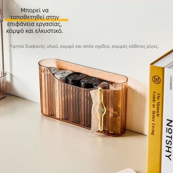 Οργανωτής σακουλών απορριμμάτων τοίχου με συρόμενο μηχανισμό, χωρίς τρύπες, για πλαστικές σακούλες μίας χρήσης