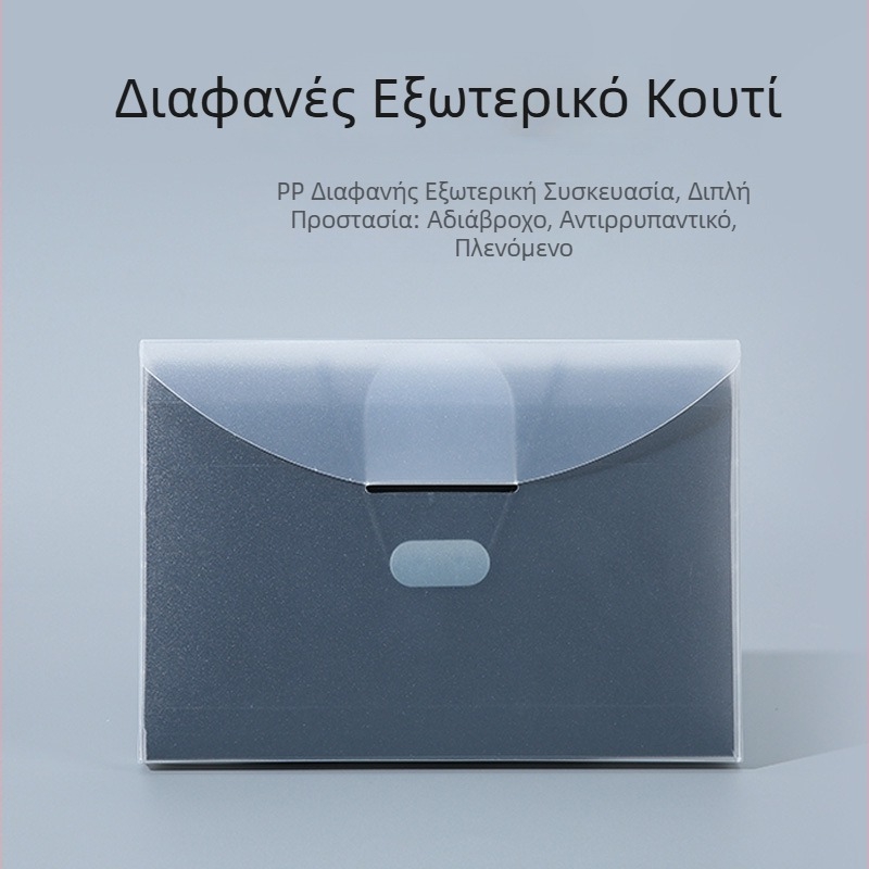 Μίνι φάκελος ακορντεόν με 13 θήκες σε ουράνιο τόξο, μέγεθος A6, αποθήκευση εγγράφων και τιμολογίων, με λουράκι