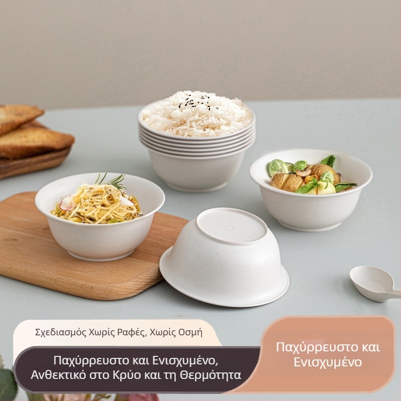 Μίας χρήσης μπολ ρυζιού 250 ml–350 ml, παχύτερο, ανθεκτικό σε υψηλές θερμοκρασίες και πτώσεις, οικιακή και επαγγελματική χρήση σε δεξιώσεις