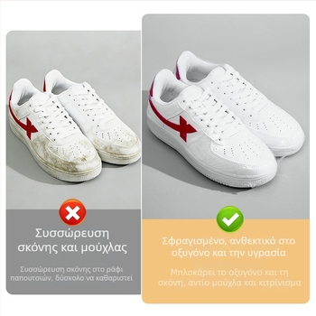 Σετ αποθήκευσης παπουτσιών με μεμβράνη θερμής συρρίκνωσης και μεμβράνη σφράγισης για προστασία από υγρασία, σκόνη και οξείδωση