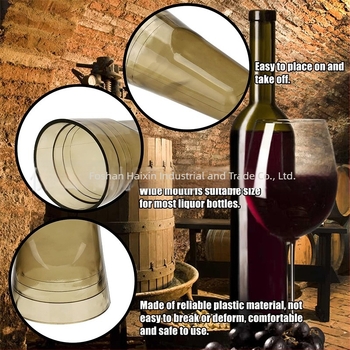 Καπάκι χύσης κρασιού για μπουκάλια, διαφανής διανομέας