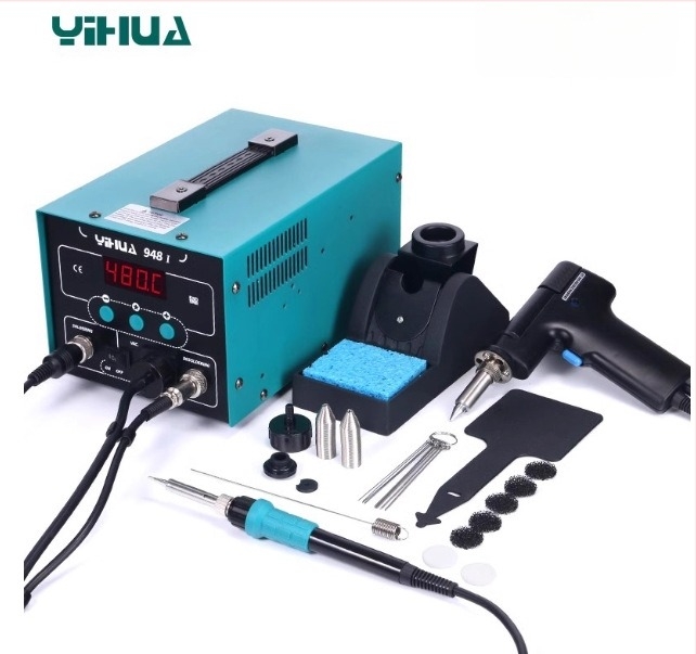 Yihua YH850 Σταθμός Θερμού Αέρα για Επισκευές με Ηλεκτροστατικό Κολλητήρι YH936, Ρύθμιση Θερμοκρασίας 937, Σταθερή Θερμοκρασία 939D, Ηλεκτρικό Αντλητικό Σύστημα Αφαίρεσης Τσιπ 948